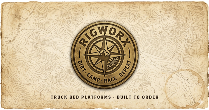 RIGWORX brass compass badge